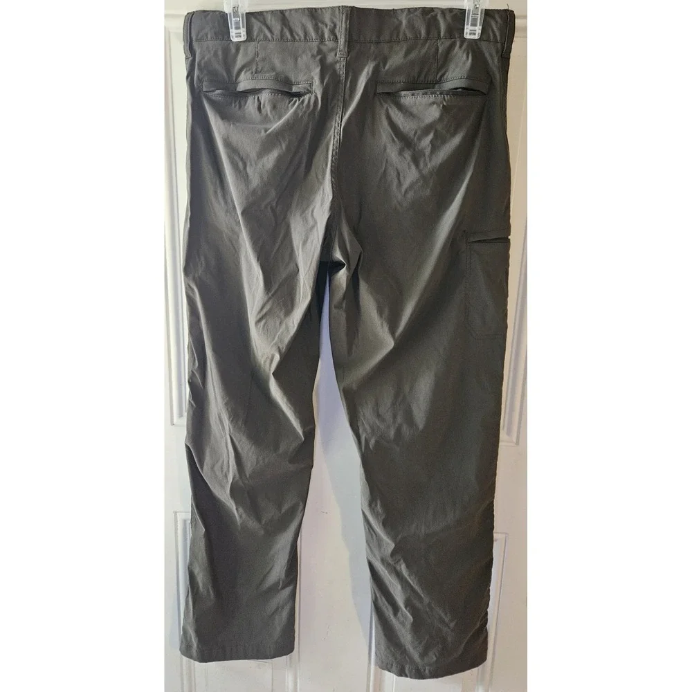 UBTECH Men's Hiking Cargo Pants Gray 34x32 Stretch Nylon Outdoor Classic Fit